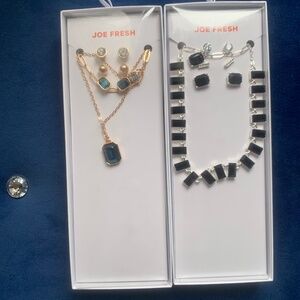 NWT - 2 Boxed Joe Fresh Necklace & Earring Sets
